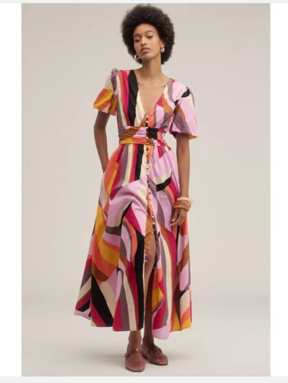 Katerina Button-Front Dress